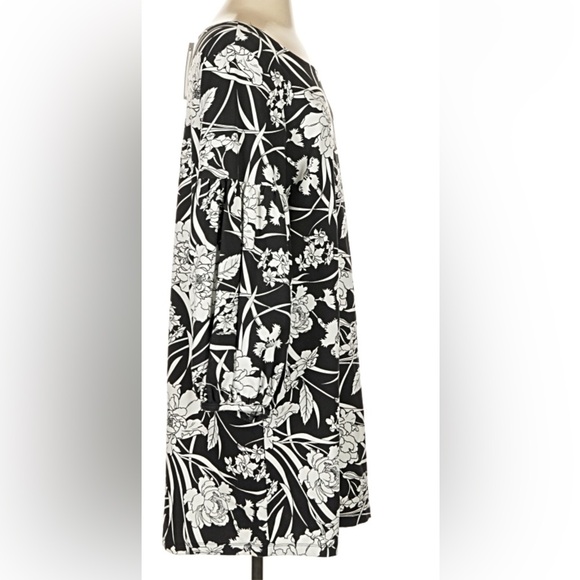 bryn Walker Black and White Floral Dress/Tunic, New, Size Small - Picture 10 of 13